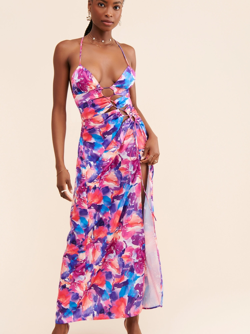 For Love And Lemons From Anthropologie Natasha Halter Maxi Dress Size S